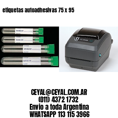 etiquetas autoadhesivas 75 x 95