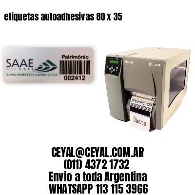 etiquetas autoadhesivas 80 x 35