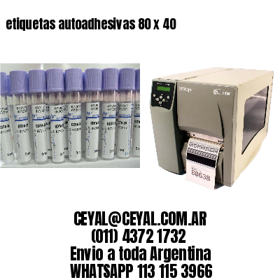 etiquetas autoadhesivas 80 x 40