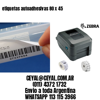 etiquetas autoadhesivas 80 x 45