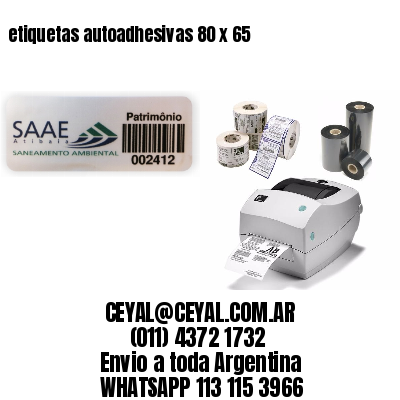 etiquetas autoadhesivas 80 x 65