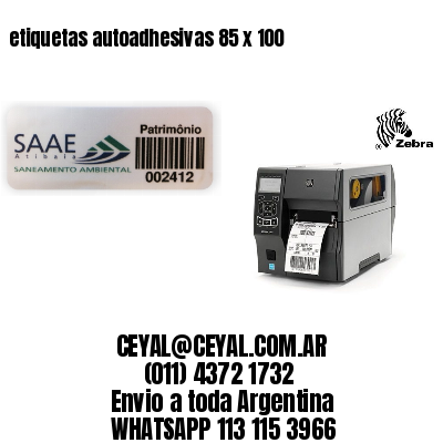 etiquetas autoadhesivas 85 x 100