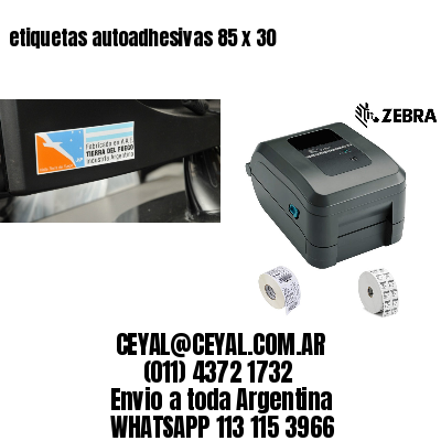 etiquetas autoadhesivas 85 x 30