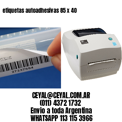 etiquetas autoadhesivas 85 x 40
