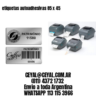 etiquetas autoadhesivas 85 x 45