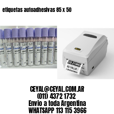 etiquetas autoadhesivas 85 x 50