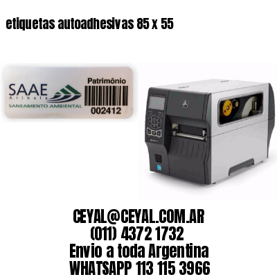 etiquetas autoadhesivas 85 x 55