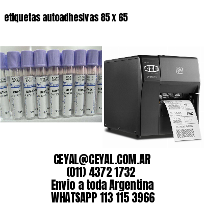 etiquetas autoadhesivas 85 x 65