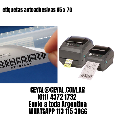 etiquetas autoadhesivas 85 x 70