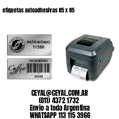 etiquetas autoadhesivas 85 x 85