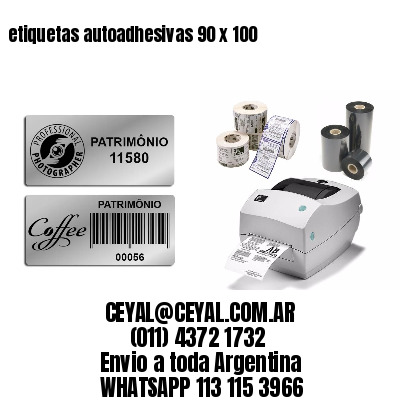 etiquetas autoadhesivas 90 x 100