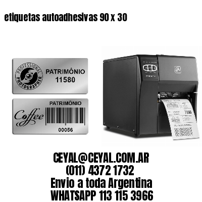 etiquetas autoadhesivas 90 x 30