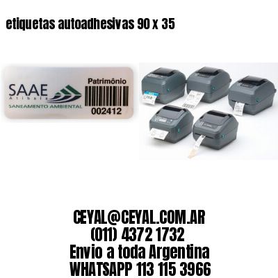 etiquetas autoadhesivas 90 x 35