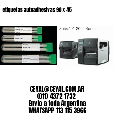 etiquetas autoadhesivas 90 x 45