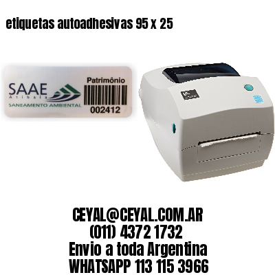 etiquetas autoadhesivas 95 x 25
