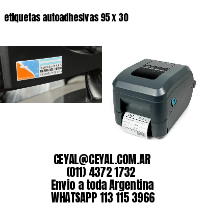 etiquetas autoadhesivas 95 x 30