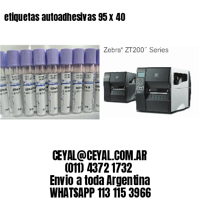 etiquetas autoadhesivas 95 x 40