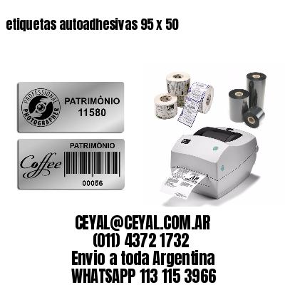 etiquetas autoadhesivas 95 x 50
