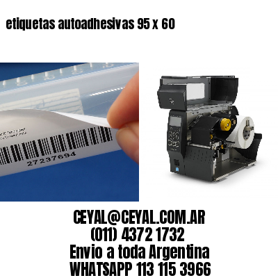 etiquetas autoadhesivas 95 x 60