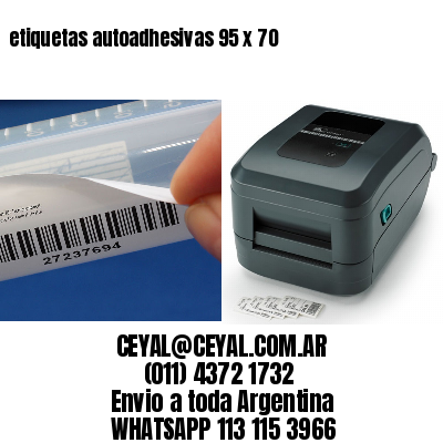 etiquetas autoadhesivas 95 x 70