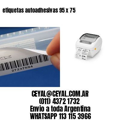 etiquetas autoadhesivas 95 x 75