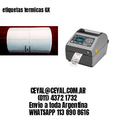 etiquetas termicas GX