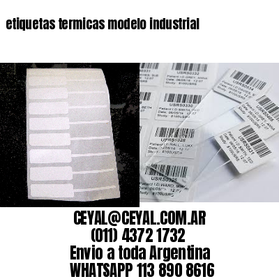 etiquetas termicas modelo industrial