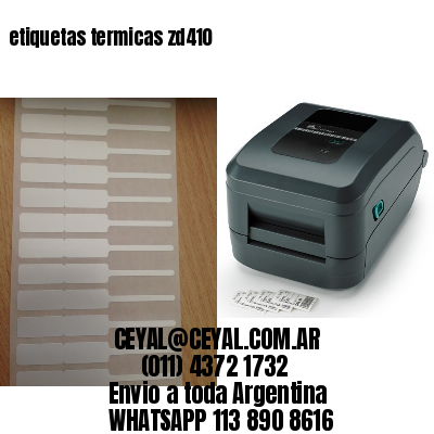 etiquetas termicas zd410