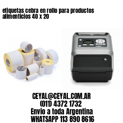 etiquetas cebra en rollo para productos alimenticios 40 x 20