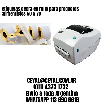 etiquetas cebra en rollo para productos alimenticios 50 x 70