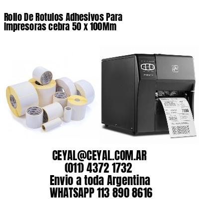 Rollo De Rotulos Adhesivos Para Impresoras cebra 50 x 100Mm