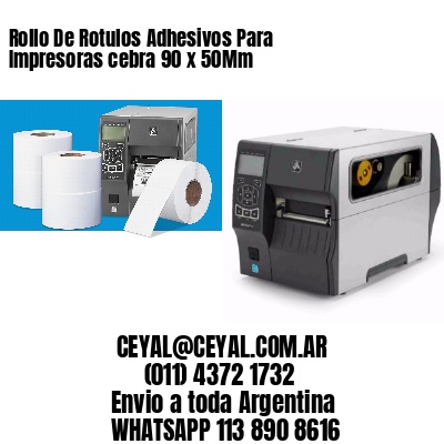 Rollo De Rotulos Adhesivos Para Impresoras cebra 90 x 50Mm
