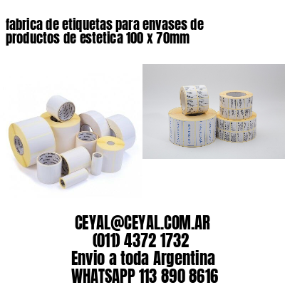 fabrica de etiquetas para envases de productos de estetica 100 x 70mm