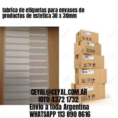 fabrica de etiquetas para envases de productos de estetica 30 x 30mm