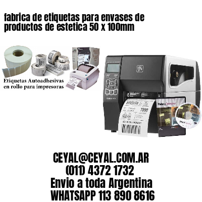 fabrica de etiquetas para envases de productos de estetica 50 x 100mm