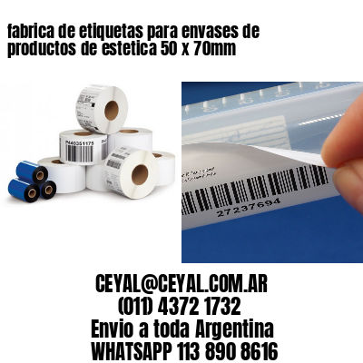 fabrica de etiquetas para envases de productos de estetica 50 x 70mm