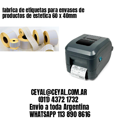 fabrica de etiquetas para envases de productos de estetica 60 x 40mm