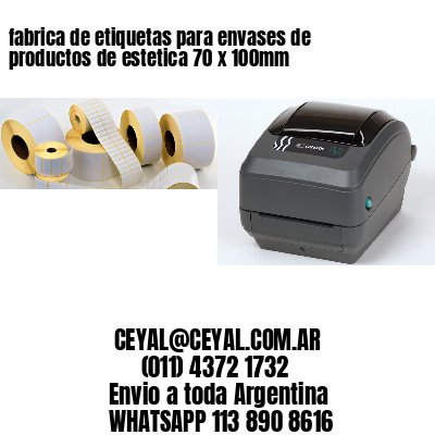 fabrica de etiquetas para envases de productos de estetica 70 x 100mm