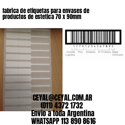 fabrica de etiquetas para envases de productos de estetica 70 x 90mm