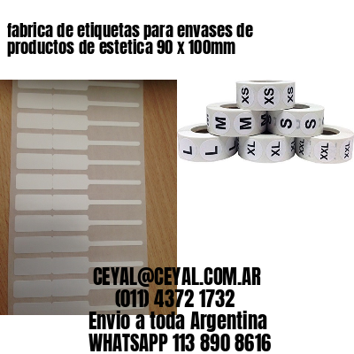 fabrica de etiquetas para envases de productos de estetica 90 x 100mm