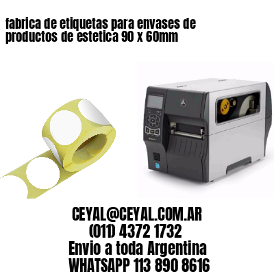 fabrica de etiquetas para envases de productos de estetica 90 x 60mm