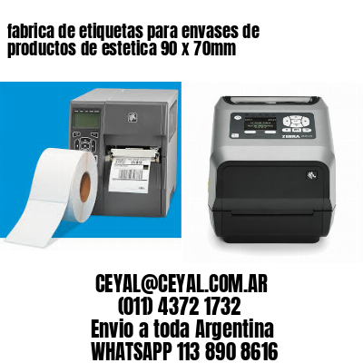 fabrica de etiquetas para envases de productos de estetica 90 x 70mm