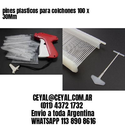 pines plasticos para colchones 100 x 30Mm