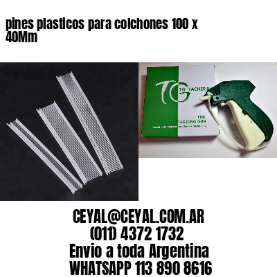 pines plasticos para colchones 100 x 40Mm