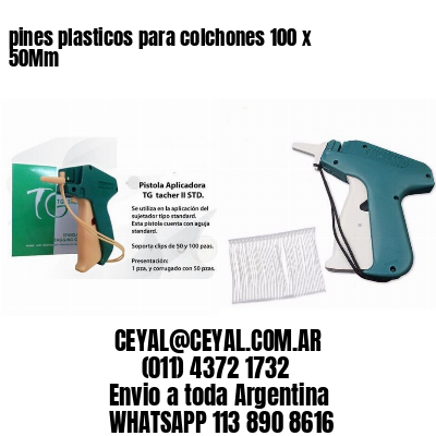 pines plasticos para colchones 100 x 50Mm
