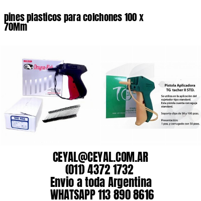 pines plasticos para colchones 100 x 70Mm