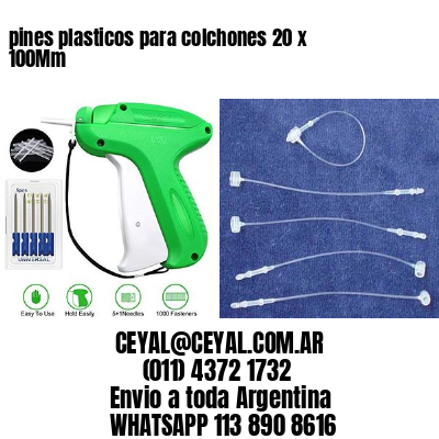 pines plasticos para colchones 20 x 100Mm