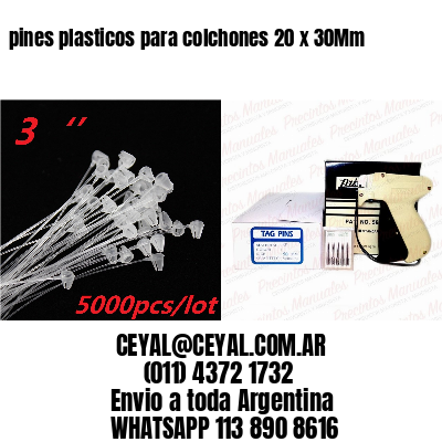 pines plasticos para colchones 20 x 30Mm