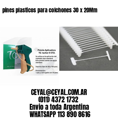 pines plasticos para colchones 30 x 20Mm