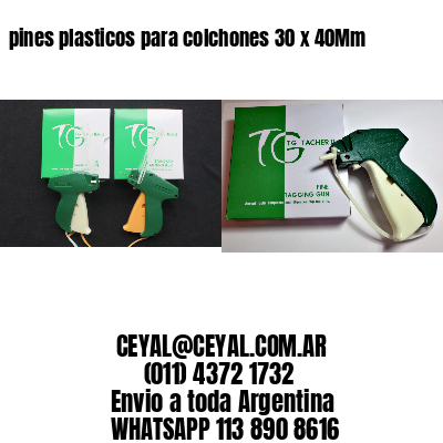 pines plasticos para colchones 30 x 40Mm
